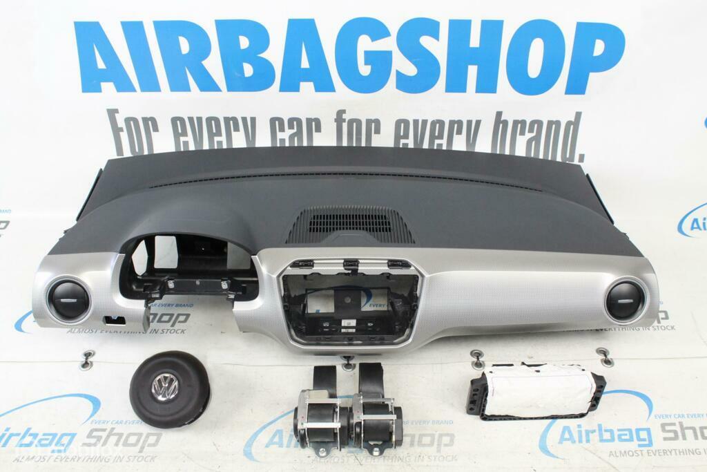 Airbag kit Tableau de bord noir/argent Volkswagen Up, Autos : Pièces & Accessoires, Enlèvement ou Envoi, Utilisé