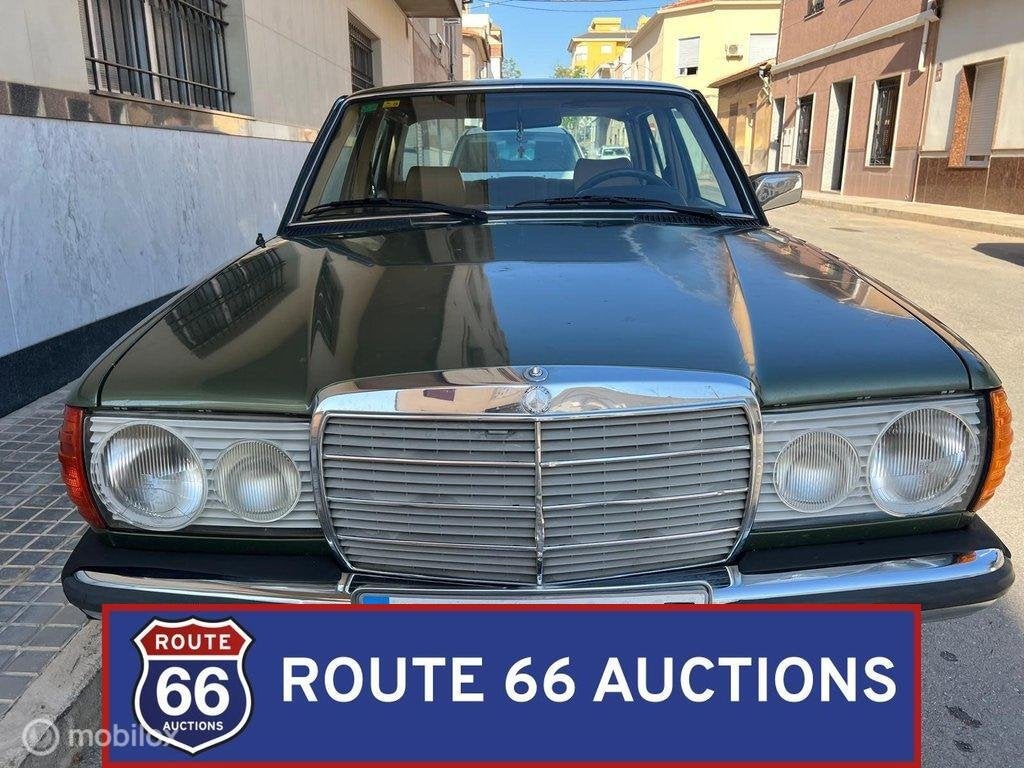Mercedes-Benz 300 D | 1982 | Route 66 Auctions, Auto's, Zwart, Mercedes-Benz, Bedrijf, Handgeschakeld