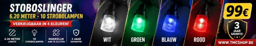 Nieuwe First Class Strobe Rope GREEN 6.20m, Ophalen of Verzenden, Nieuw, Licht, Geluidgestuurd