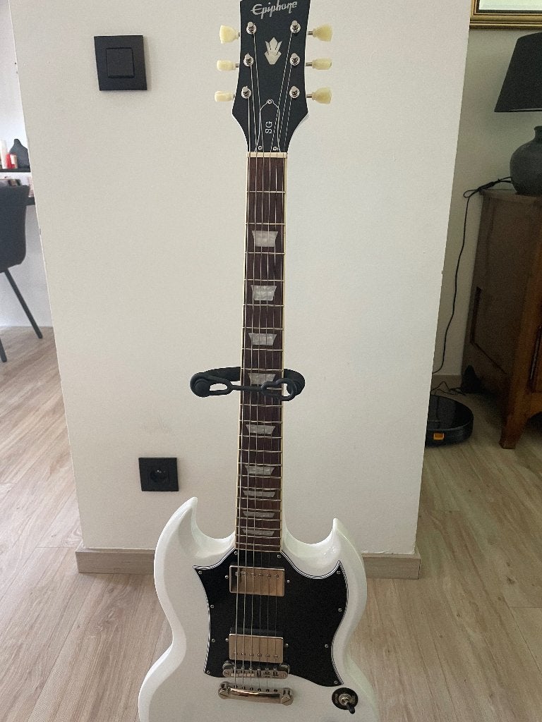 Gitaar Epiphone SG Wit, Muziek en Instrumenten, Ophalen, Zo goed als nieuw, Solid body, Epiphone
