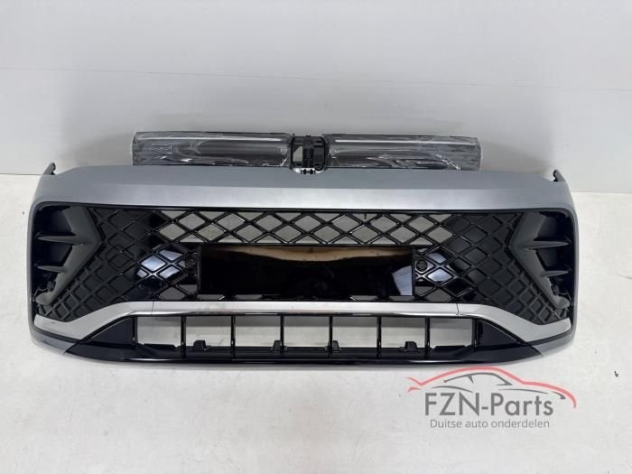 VW Tiguan 571 Voorbumper R-Line met Grille 6PDC LA7W, Ophalen of Verzenden, Gebruikt, Voor, Bumper
