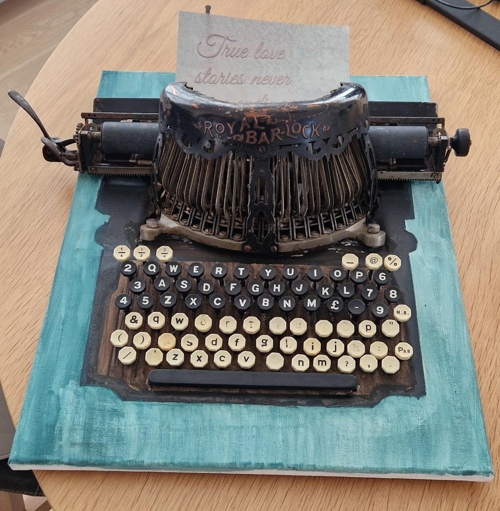 typemachine, Ophalen, Doek, Realistisch, Stilleven