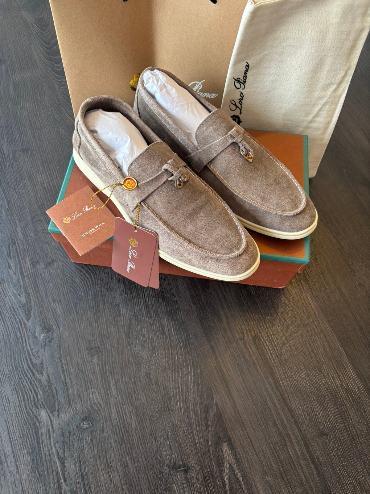 Loro piana maat 43, Kleding | Heren, Schoenen, Loafers, Bruin, Verzenden, Zo goed als nieuw