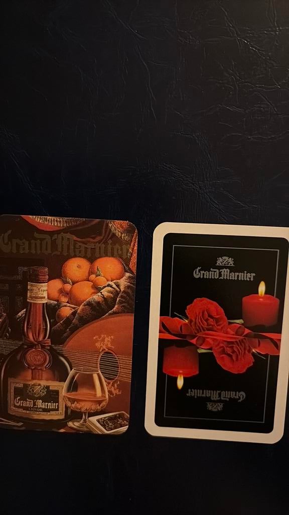 2 speelkaarten Grand Marnier !, Verzamelen, Ophalen of Verzenden, Zo goed als nieuw, Speelkaart(en)