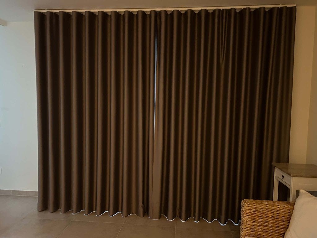 Rideaux de qualité avec 2 rails, Maison & Meubles, Double rideau, Enlèvement, Occultant, 300 cm