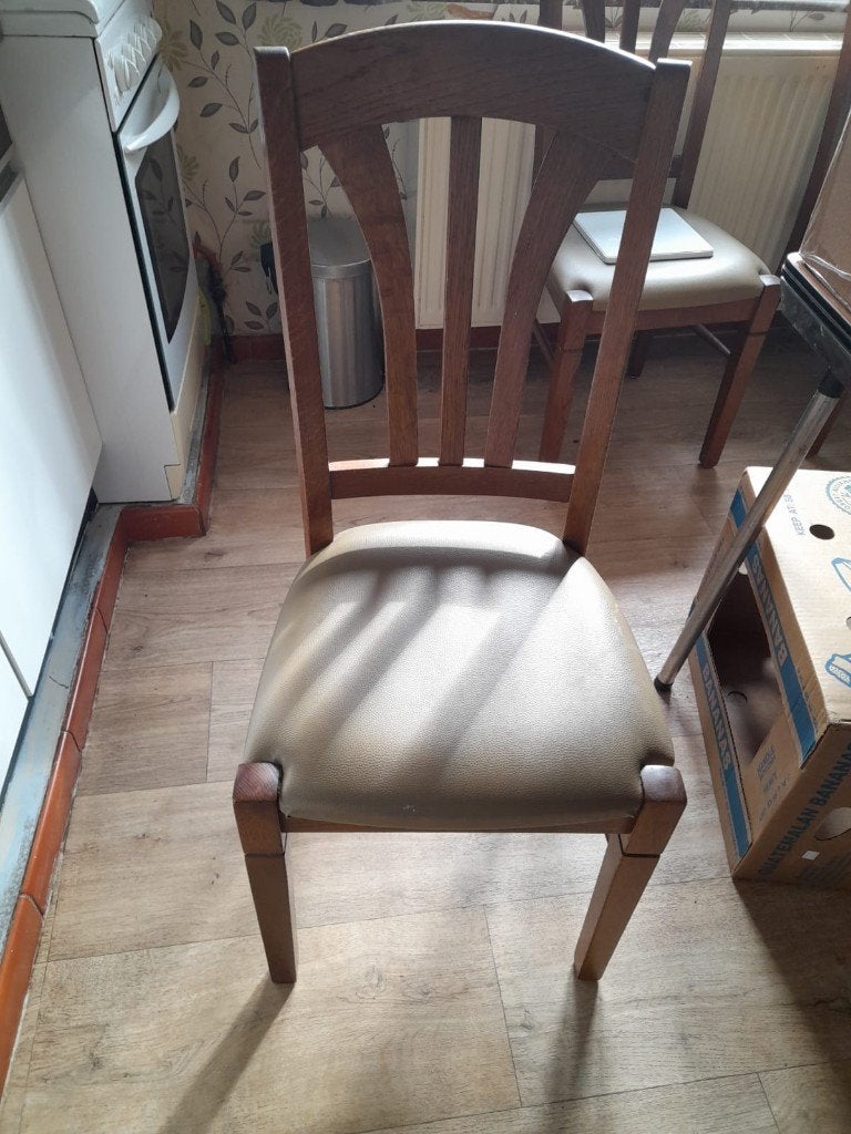 Chaises salle à manger bois, Enlèvement, Utilisé, Bois, Cinq, Six Chaises ou plus