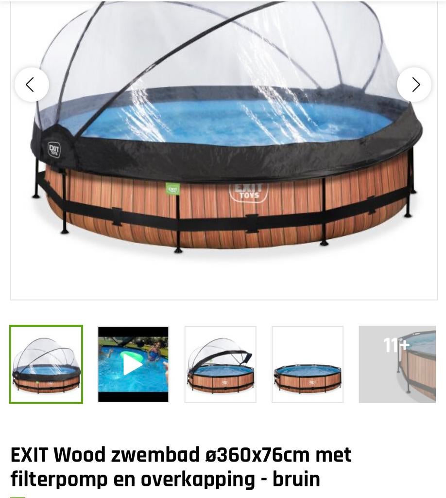 Zwembad 360, Tuin en Terras, Ophalen, Gebruikt, 80 tot 120 cm, Rond