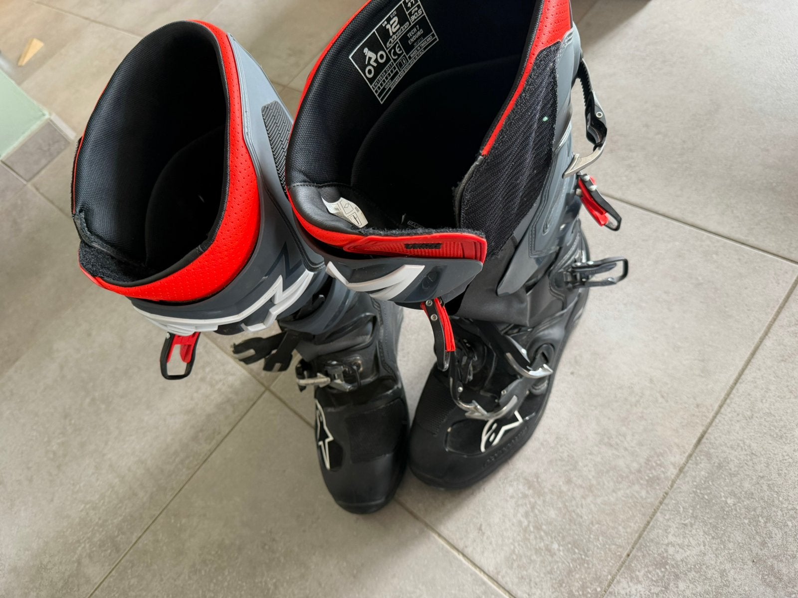 Alpinestars tech 7  enduro maat 12/47, Motoren, Ophalen of Verzenden