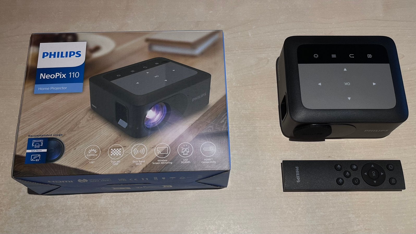 Philips NeoPix 110 Projector, Audio, Tv en Foto, Beamers, Ophalen, Philips, HD (720), Zo goed als nieuw