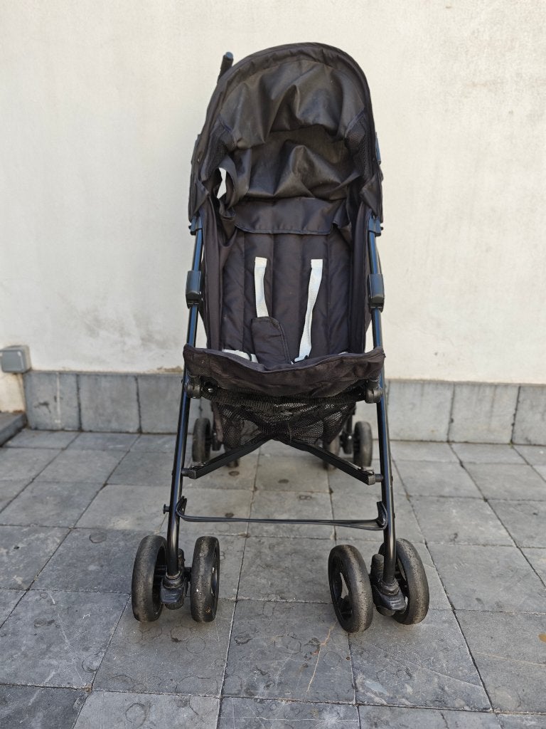 Buggy X-Adventure Axio, noir, léger + pare-soleil, Enlèvement, Utilisé, Autres marques, Dossier réglable