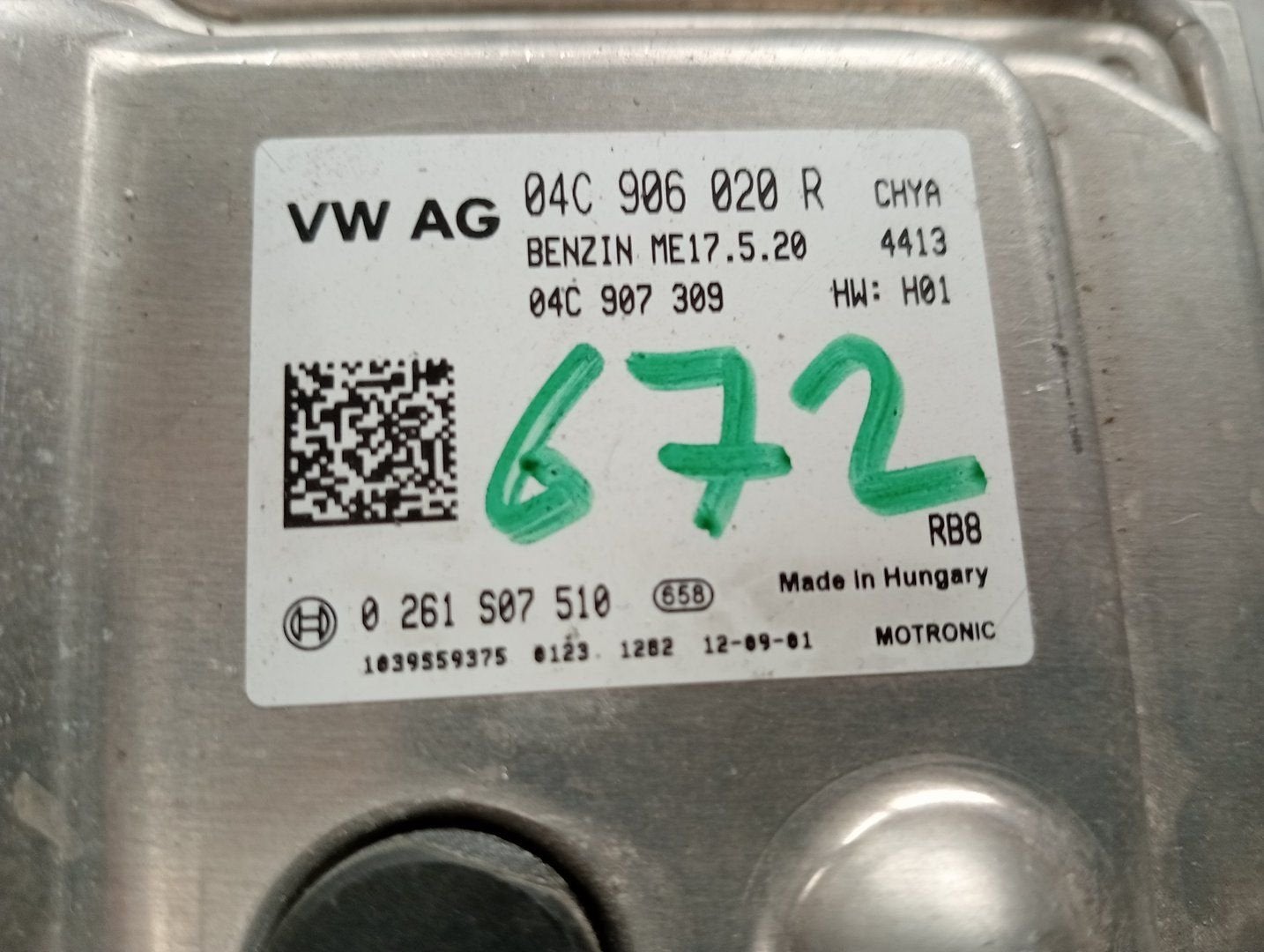 VW UP! Electronic Control Unit (ECU) 04C906020R, Volkswagen, -, Utilisé, -