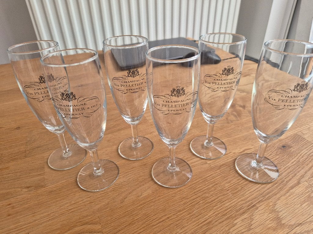 Champagne/cavaglazen, Huis en Inrichting, Ophalen, Zo goed als nieuw, Glas of Glazen