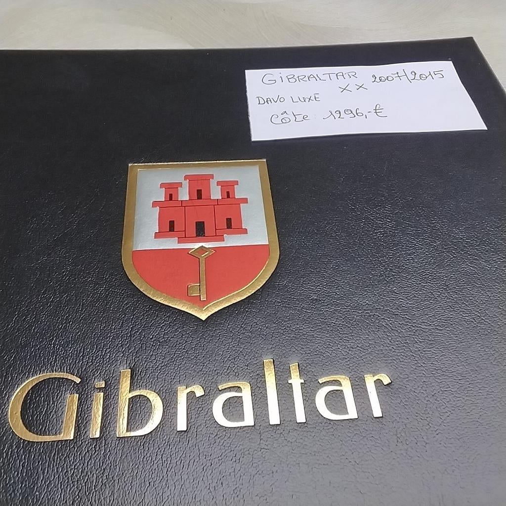 GIBRALTAR 2007/2015 postfris cote 1296,00 € DAVO LUXE, Postzegels en Munten, Postzegels | Volle albums en Verzamelingen, Ophalen of Verzenden
