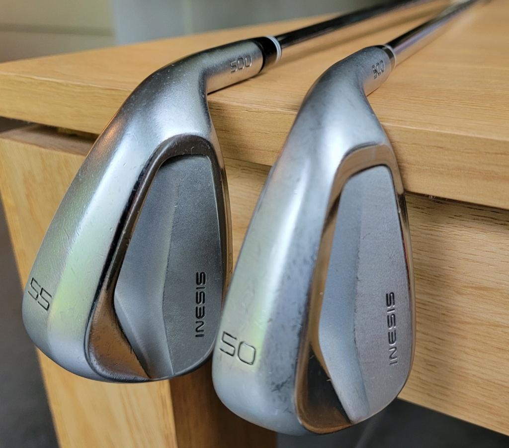 Inesis 500 wedges 50 en 55 in goede gebruikte staat., Sport en Fitness, Golf, Gebruikt, Set, Overige merken, Ophalen