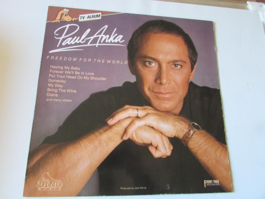 PAUL ANKA, FREEDOM FOR THE WORLD, LP, Ophalen of Verzenden, Gebruikt, 12 inch