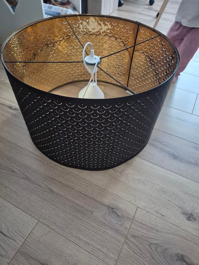 NYMÖ
Abat-jour, noir/couleur laiton, 59 cm, Huis en Inrichting, Ophalen, Zo goed als nieuw, Zwart, Rond