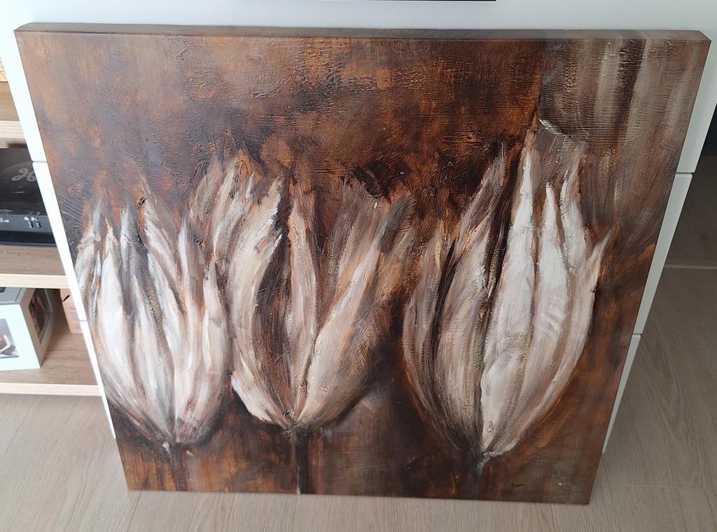 Canvas schilderij Tulpen - laatste kans, Ophalen