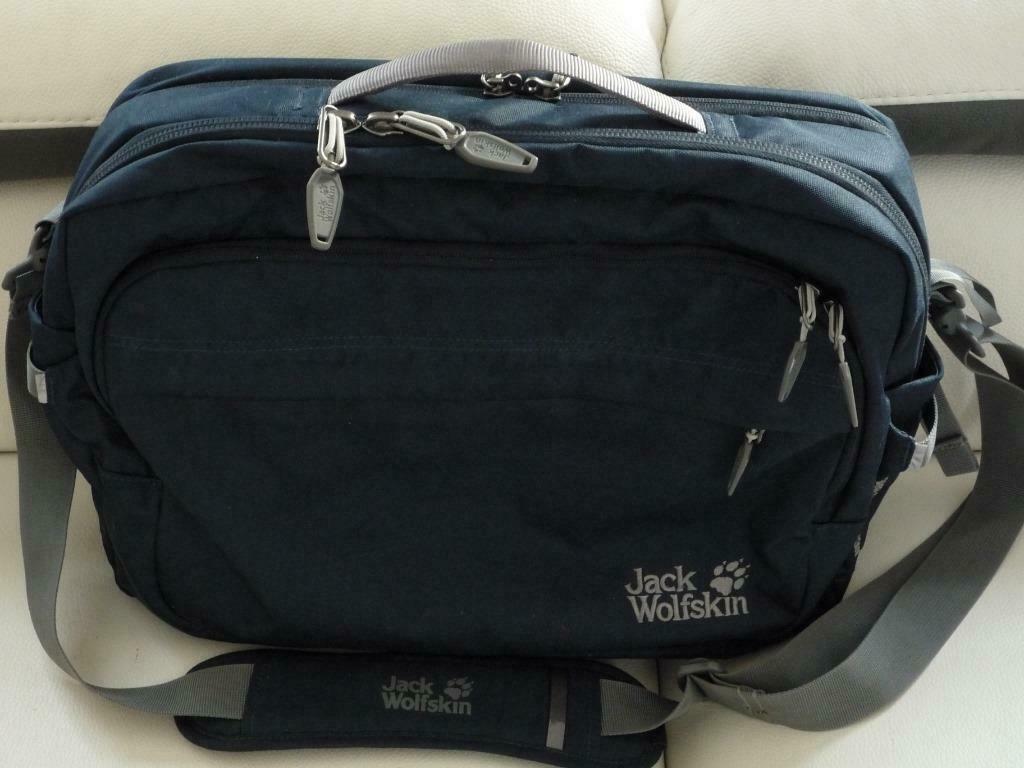 Jack Wolfskin jackpot de luxe schoudertas, Ophalen of Verzenden, Zo goed als nieuw, Blauw, Overige merken