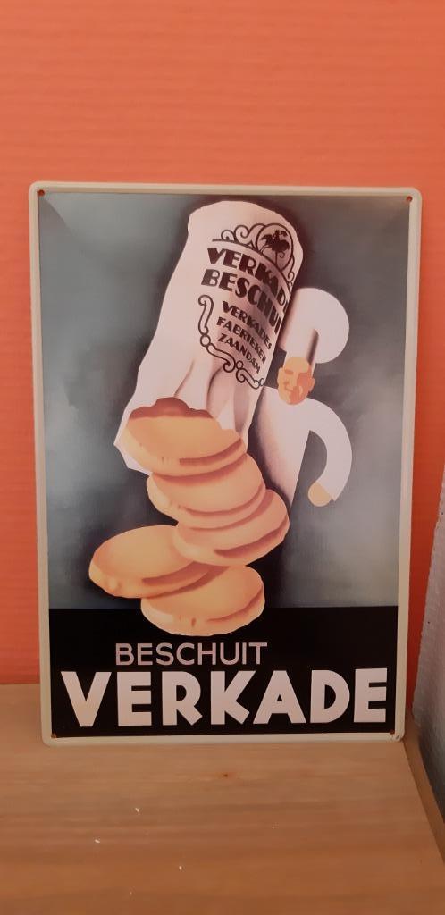 Reclamebord Verkade Beschuit, Ophalen of Verzenden, Nieuw, Reclamebord