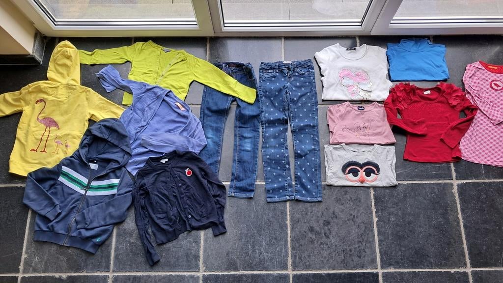 Paquet de vêtements pour filles taille 128, Enlèvement ou Envoi, Comme neuf, Taille 128