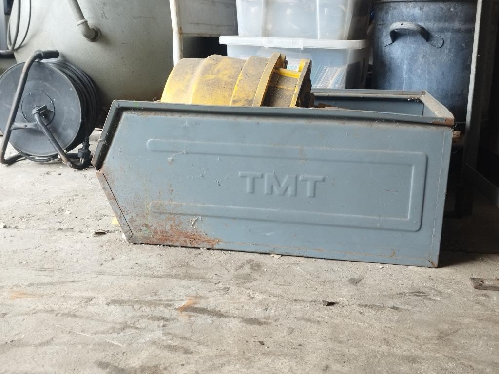 Metalen TMT grijpbak 70x46x30 cm - 3 stuks - stapelbaar, Ophalen, Gebruikt, 40 tot 60 cm, Overige typen