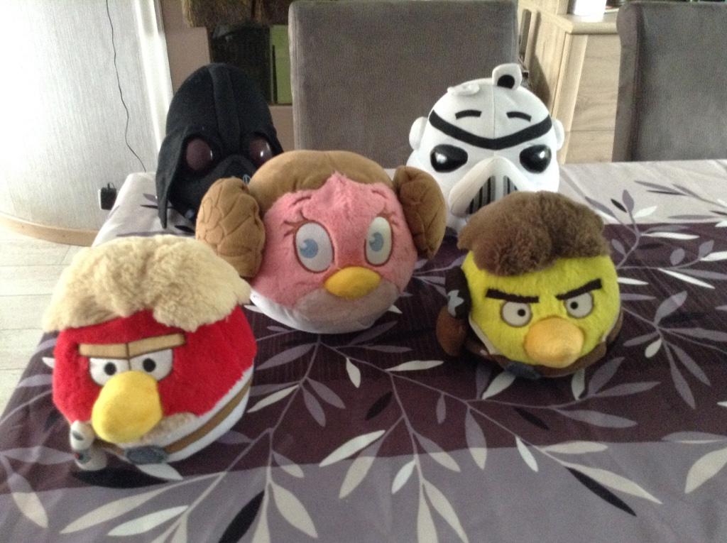 Star Wars Angrybirds verschillende pluche characters, Ophalen of Verzenden, Zo goed als nieuw, Overige typen