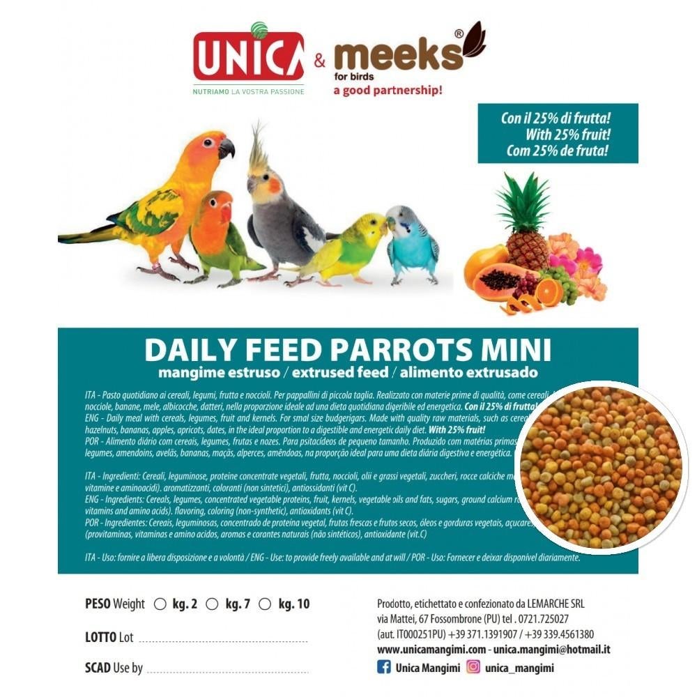 Alimentation quotidienne Perrots Mini (mélange de fruits) 1k, Enlèvement