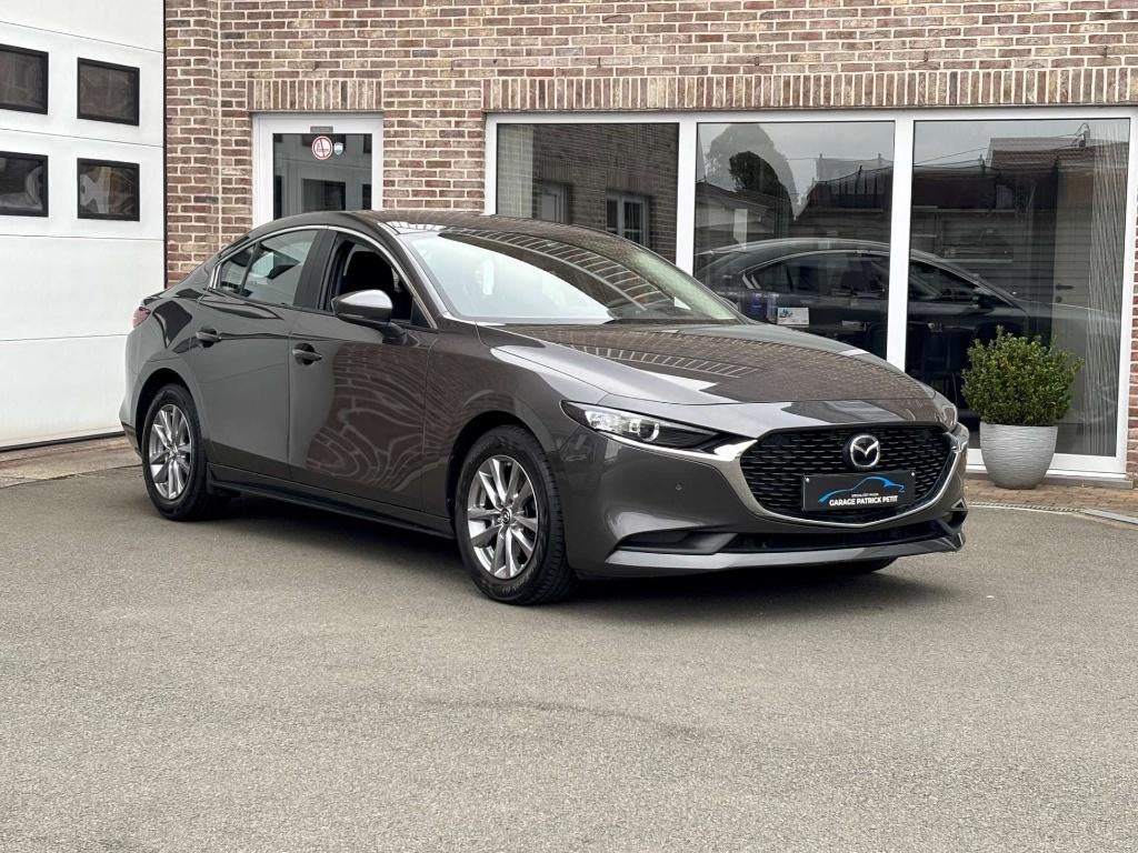 Mazda 3 2.0 M-HYBRID Sedan / 150pk / 78000km / Trekhaak, Autos, Argent ou Gris, Entreprise, Boîte manuelle, Entretenue par le concessionnaire