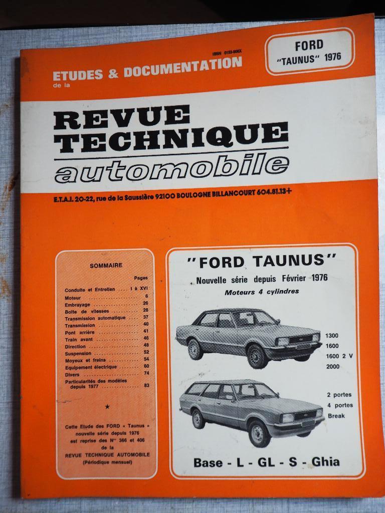 Revue Technique FORD Taunus 1976, Livres, Autos | Livres, Enlèvement ou Envoi, Comme neuf, Ford