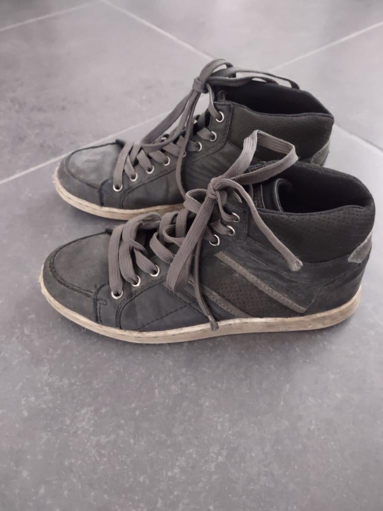 grijze hoge schoenen - maat 37, Ophalen, Gebruikt, Jongen of Meisje, Schoenen