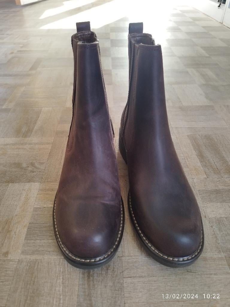 Chaussures – bottines – bottes Clarks - cuir - neuf - 39/38, Vêtements | Femmes, Neuf, Brun, Enlèvement, Boots et Botinnes