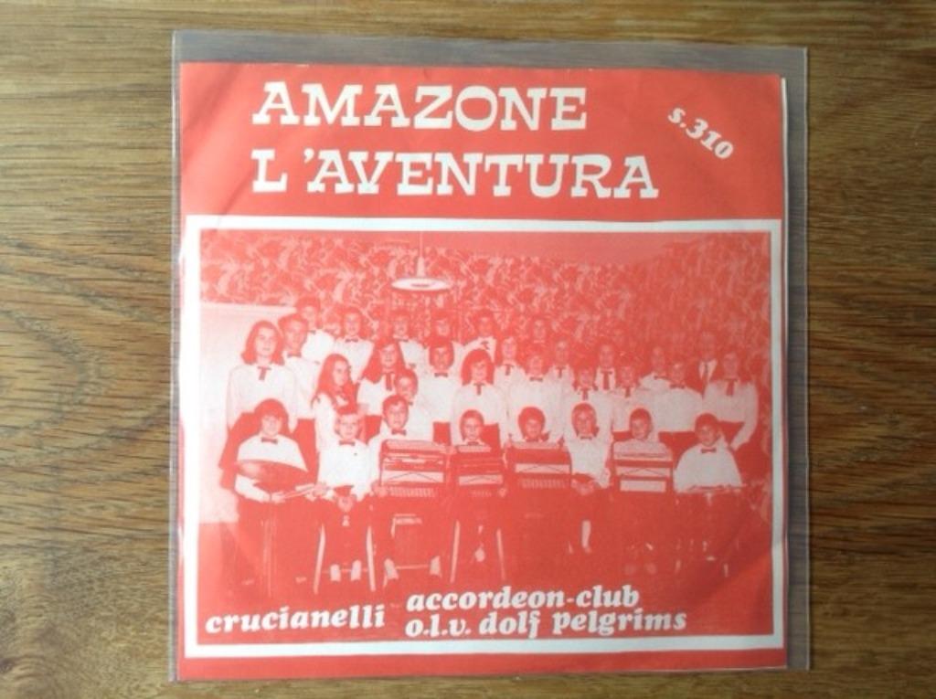 single accordeon-club crucianelli o.l.v. dolf pelgrims, Enlèvement ou Envoi, 7 pouces, Autres genres, Single