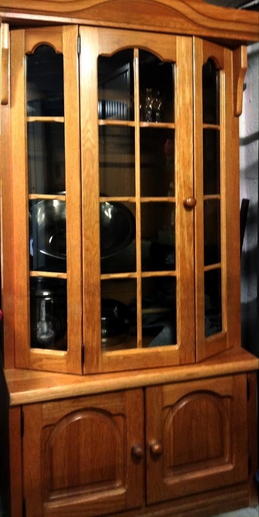 Vitrine, Enlèvement ou Envoi, Comme neuf, Pin