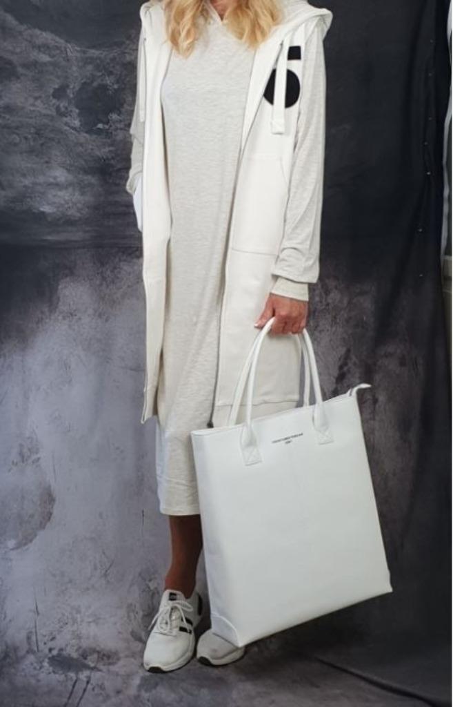 Mouwloos hoodie cardigan - Merk 10 Days - nieuw met label, Neuf, Enlèvement ou Envoi, Taille 36 (S), Blanc