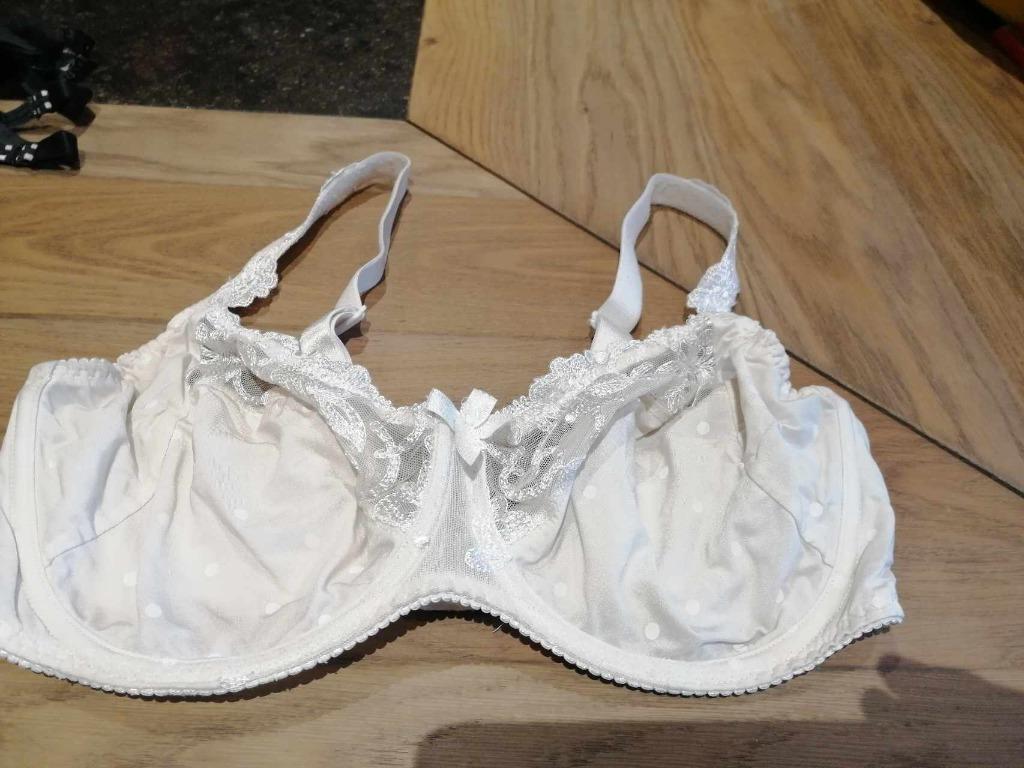 Bh wit/ecru met stippen merk prima donna  – maat eu 80d / fr, Prima Donna, Ophalen of Verzenden, Wit, BH