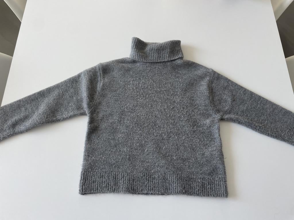 Grijze coltrui maat 130 8/9 jaar van Zara, Kinderen en Baby's, Kinderkleding | Maat 128, Meisje, Trui of Vest, Ophalen of Verzenden
