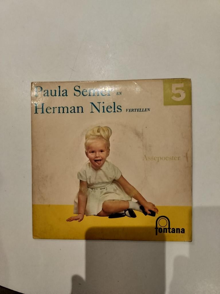 Prima single Paula Semer & Herman Niels vertellen Assepoeste, Ophalen of Verzenden, Gebruikt, Single