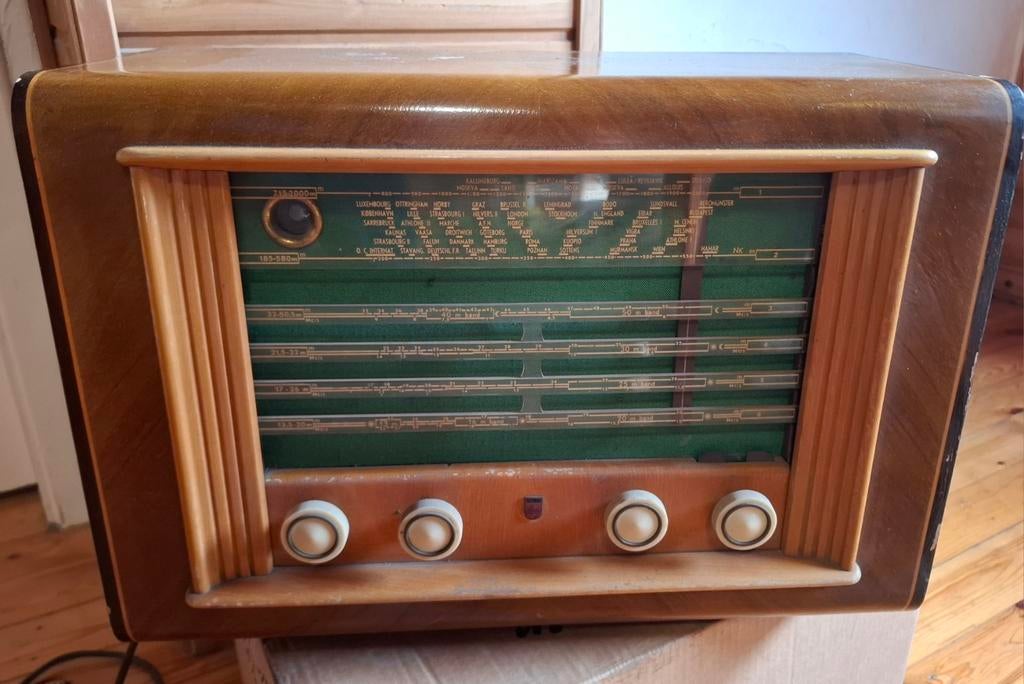 Oude Philips radio, Antiek en Kunst, Ophalen