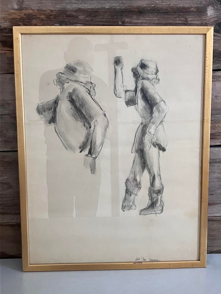 Houtskool Goudriaan, Antiek en Kunst, Ophalen of Verzenden