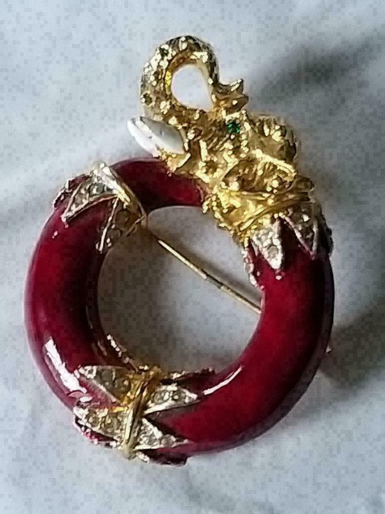 broche ancienne (années 50-70) éléphant: 5 cm/6 cm, Enlèvement ou Envoi, Broche