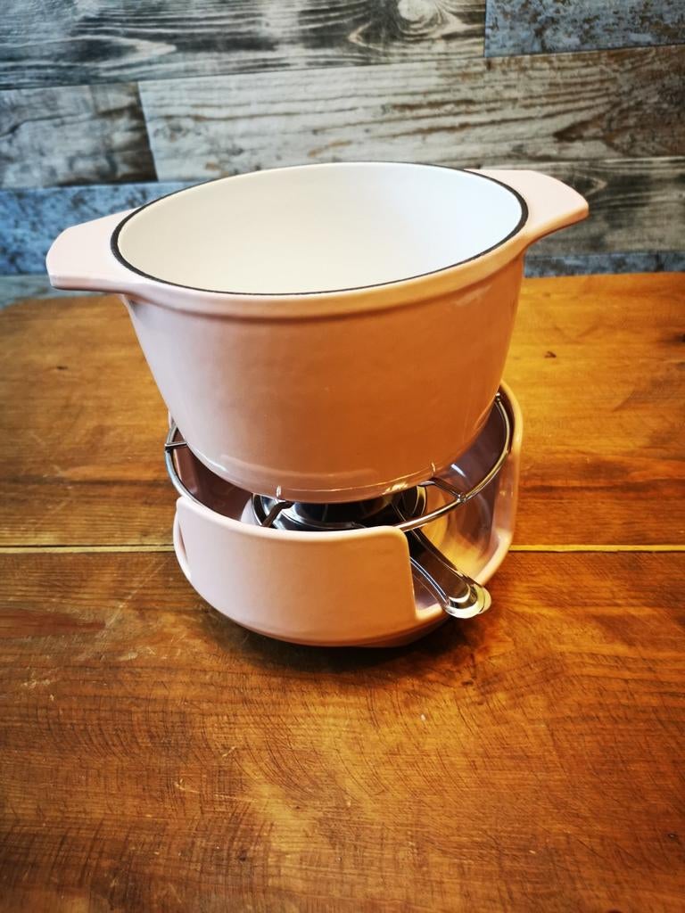 Fondue stel Nomar/ Staub, Huis en Inrichting, Keuken | Potten en Pannen, Ophalen of Verzenden, Gietijzer