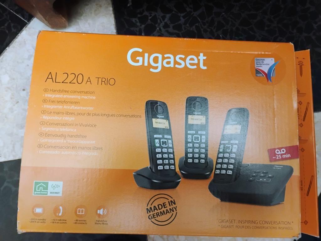 Gigaset AL 220 A trio (Siemens) dect telefoon, Telecommunicatie, Vaste telefoons | Handsets en Draadloos, Ophalen of Verzenden
