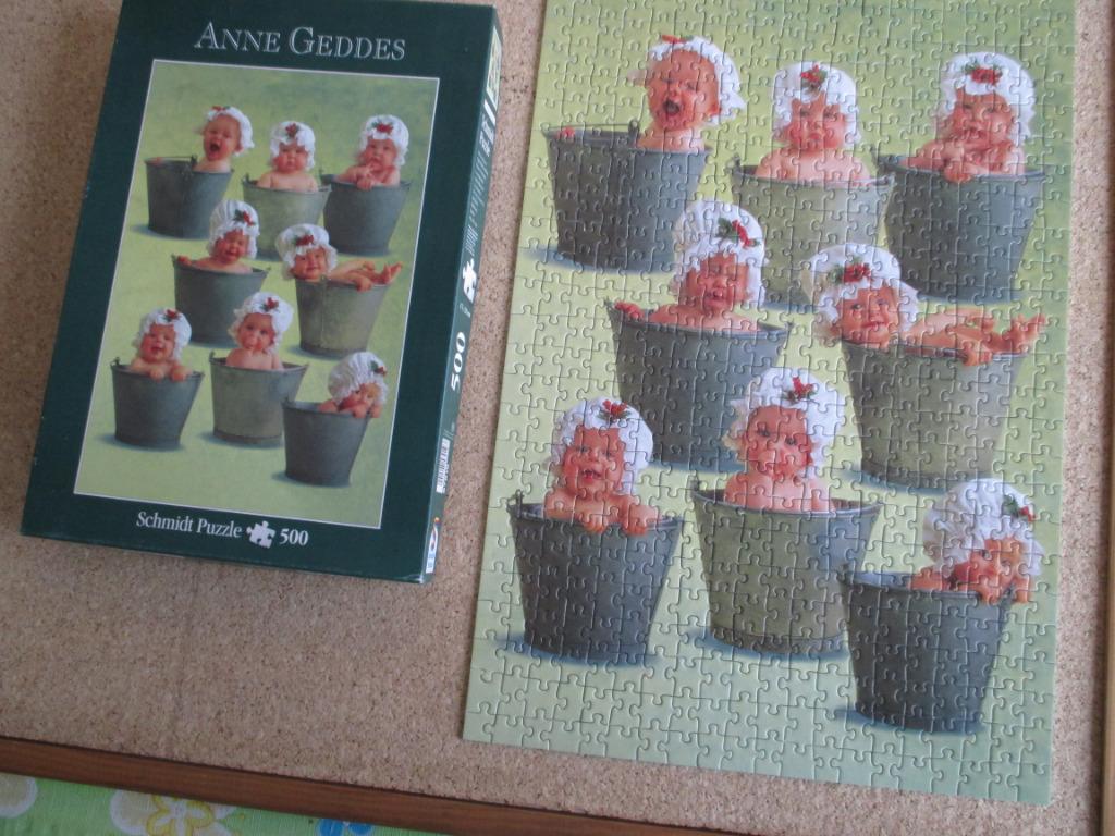 puzzel anne geddes 500, Ophalen of Verzenden, 500 t/m 1500 stukjes, Gebruikt, Legpuzzel