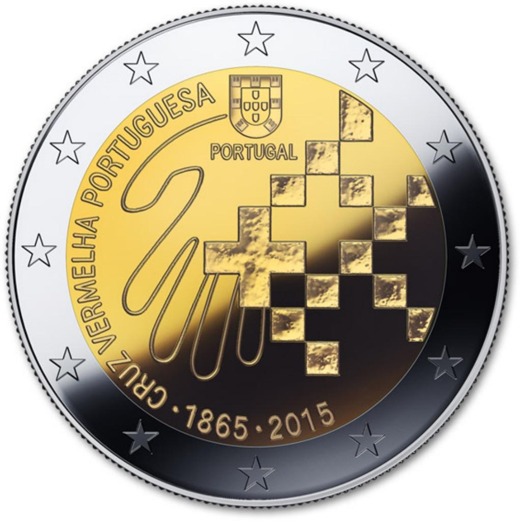 2 euro Portugal 2015 UN150 jaar Rode Kruis in Portugal, Postzegels en Munten, Munten | Europa | Euromunten, Ophalen of Verzenden