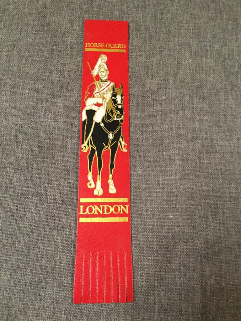 Bladwijzer leder Horse Guard London, Verzamelen, Ophalen of Verzenden, Zo goed als nieuw, Buitenland