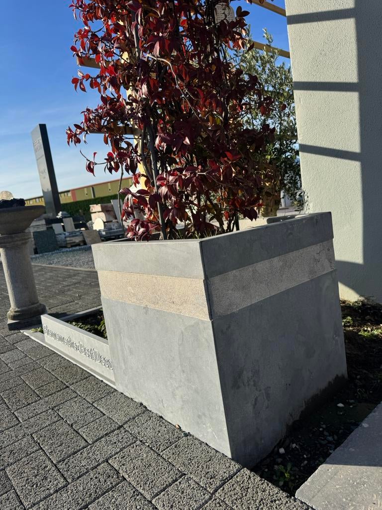 Jardinière en pierre bleue, Enlèvement, Comme neuf, Pierre