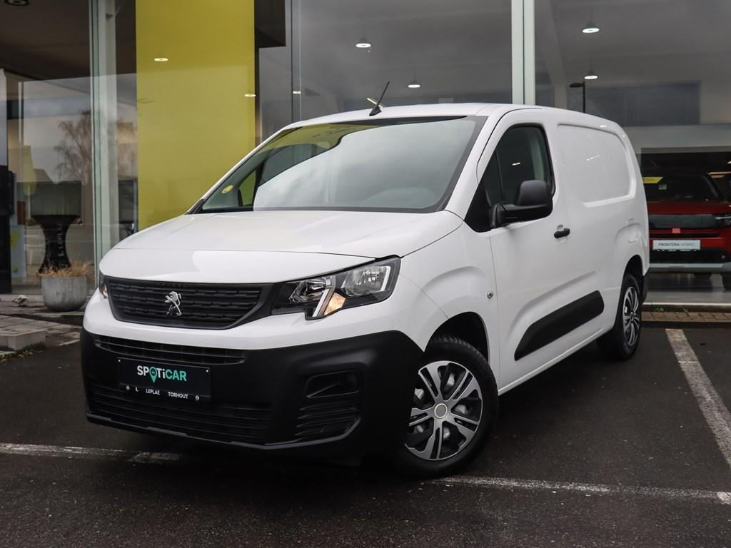 Peugeot Partner L2 1.5 Blue HDi 100pk|SENSOREN|AIRCO, Auto's, Peugeot, 4 deurs, Monovolume, Parkeersensor, Wit