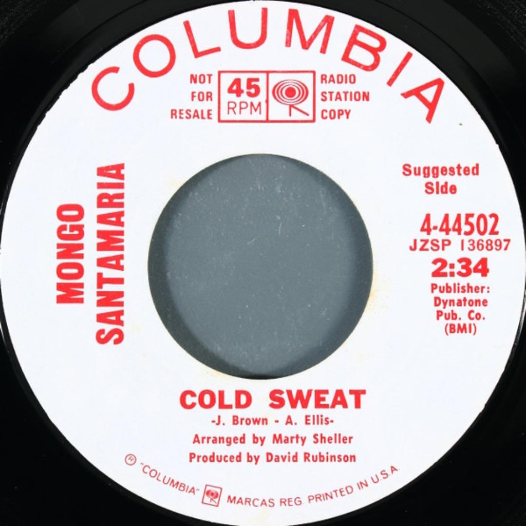 Mongo Santamaria ‎– Cold Sweat "Funk soul", Cd's en Dvd's, Vinyl Singles, Zo goed als nieuw, R&B en Soul, Ophalen of Verzenden