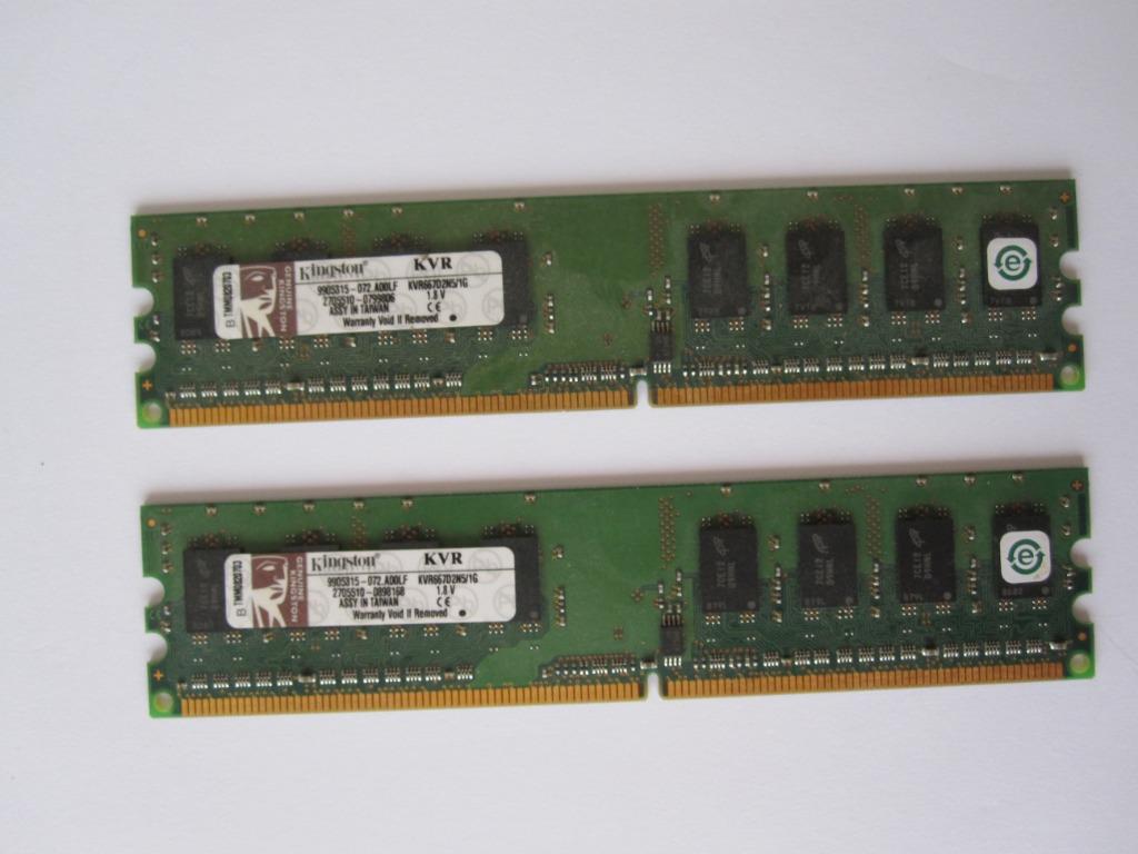 Geheugenstick voor de computer, Computers en Software, RAM geheugen, 1 GB of minder, Ophalen of Verzenden, Zo goed als nieuw, DDR2