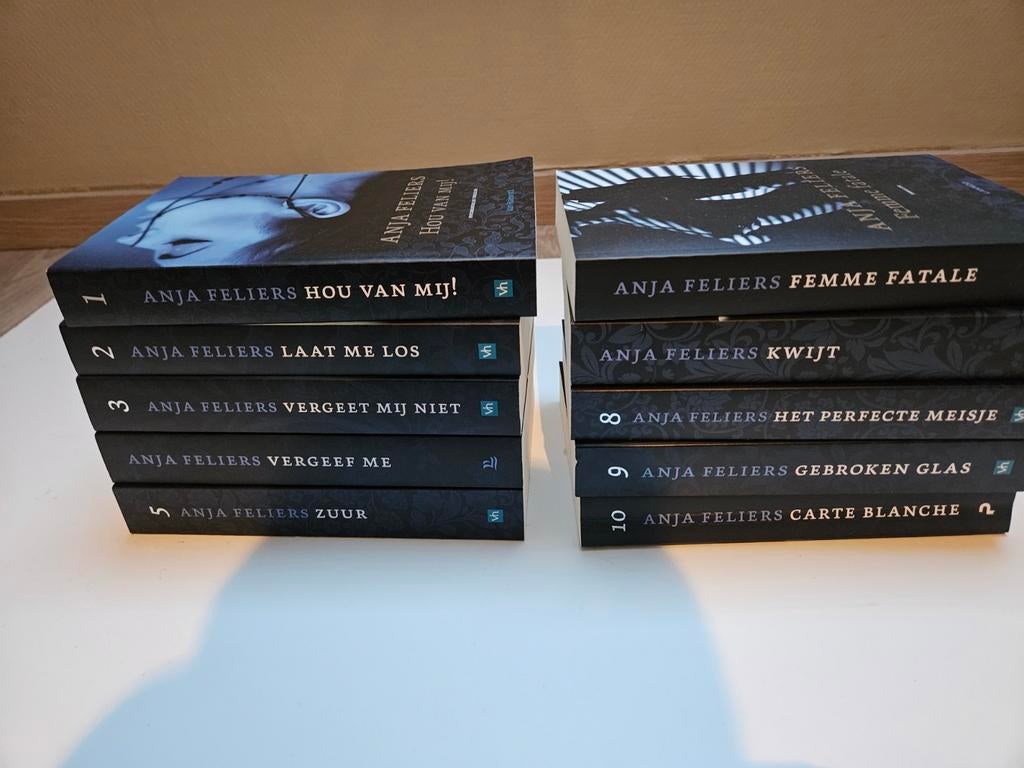 Complete reeks Anja Feliers thrillers – 10 boeken, Boeken, Ophalen